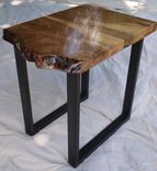 Live Edge Walnut End Tables With Steel Base 2 small