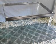 Acrylic Parsons Style Dining Table.  Hand Crated And Made To Order 5 small