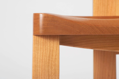 Dining Chair In Solid Cherry And Maple Wood - Gazelle 4 small