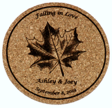Custom Laser Engraved Cork Coasters 1 small
