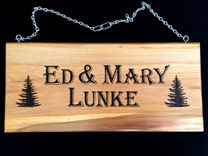 Custom Hand Wood-Burned Signs 4 small