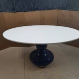 Modern Oval Solid Wood Banquette Dining  Table 1 small