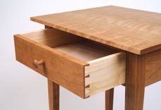 Shaker Side Table With Shelf And Drawer 5 small