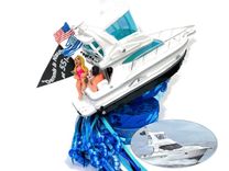 Nautical Birthday Personalized Cake Topper, Boating Cake Toppers 2 small