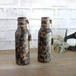 Leopard Print Decor Vase Set African Decor Safari Decor Cheetah Jaguar Print 5 small