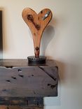 Fireplace Mantel Rustic Distressed Knotty Alder Salvaged Beam Design Coastal Gray Finish 3 small