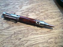 Antique Pewter And Copper Steampunk Pen With Cocobolo 2 small