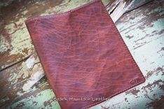 Bison Leather Custom Book Or Bible Cover With Initials Or Name In Right Lower Corner 5 small
