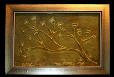 "Crinoid Tree" Cast Crystal Wall Piece 1 small