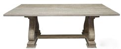Serpentine Leg Trestle Dining Table 1 small
