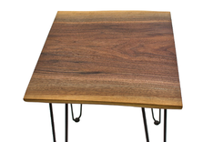 Walnut Bedside Table, Wood Nightstand, Live Edge Night Stand, Rustic Bedroom Table, Black Walnut 3 small