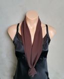 Brown Chiffon Scarf 3 small