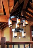 Hand Forged Chandeliers, Lanterns And Drum Lights 8 small
