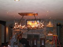 Shed Elk Antler Chandelier 1 small