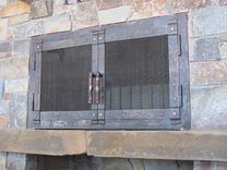 Hand Forged Fire Place Doors And Screens 1 small