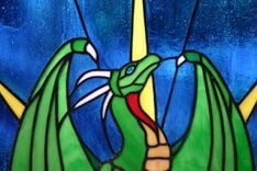 Dragonstar Stained Glass Panel 2 small