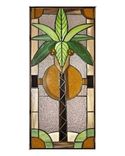 Stained Glass Panel Tropical Palm Tree 1 small