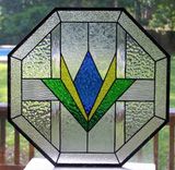 Geometric Octagon Stained Glass Window 1 small