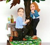 Engagement Wedding Cake Topper Look Alike 2 small