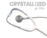 Crystallized Mdf Md One Stethoscope Medical Nursing Doctor Bling Genuine European Crystals Bedazzled 2 small