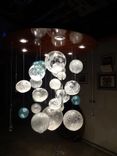 Blown Glass Sphere Chandelier 3 small