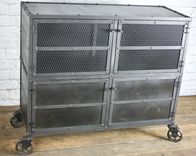 Modern Industrial Bar Cart, Rustic Liquor Cabinet, Vintage Bar Cart, Industrial Beverage Center 3 small
