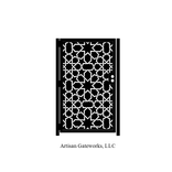 Andalusian Art Gate - Decorative Mosaic - Moroccan Steel Gate - Custom Art Panel - Islamic Geometry 2 small