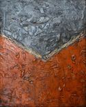24x30 Original Modern Textured Contemporary Abstract Painting By Alisha "Hidden Beneath The Cracks" 1 small