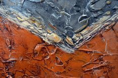 24x30 Original Modern Textured Contemporary Abstract Painting By Alisha "Hidden Beneath The Cracks" 3 small
