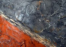 24x30 Original Modern Textured Contemporary Abstract Painting By Alisha "Hidden Beneath The Cracks" 4 small