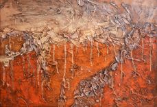 24x30 Original Modern Textured Contemporary Abstract Painting By Alisha "Dune" 1 small