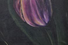 30x25 Original Modern Semi Impressonist Contemporary Abstract Tulip Painting By Alisha 3 small