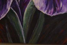 30x25 Original Modern Semi Impressonist Contemporary Abstract Iris Painting By Alisha 5 small