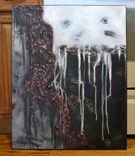 X24 Original Modern Textured Contemporary Abstract Painting By Alisha "Pendulum" 1 small