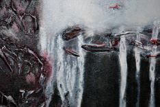 X24 Original Modern Textured Contemporary Abstract Painting By Alisha "Pendulum" 4 small