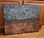 24x30 Original Modern Textured Contemporary Abstract Painting By Alisha "Blue Jeans & Boots" 5 small