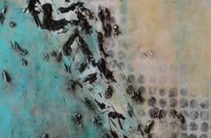 46x28 Original Modern Textured Contemporary Abstract Painting By Alisha 5 small