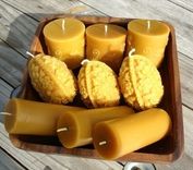 Pure Beeswax Candles 2 small