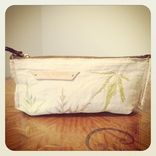 Japanese Maple Leave Pouch With Leather Strap 1 small