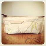 Japanese Maple Leave Pouch With Leather Strap 2 small