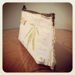 Japanese Maple Leave Pouch With Leather Strap 3 small