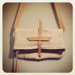 Japanese Maple Leaf Printed Organic Linen With Heavy Metal Zipper And Rivets 1 small