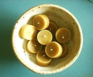 Set Of 30 -- Tealights Pure Local Beeswax Candles 2 small