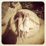 Wedding Rag Doll In A Vintage Lace Adn Organic Muslin Dress 1 small