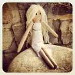 Wedding Rag Doll In A Vintage Lace Dress 1 small