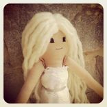 Wedding Rag Doll In A Vintage Lace Dress 2 small
