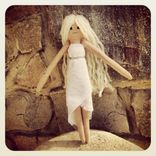 Wedding Rag Doll In A Vintage Lace Dress 3 small