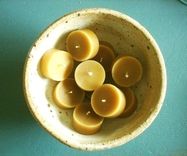 Set Of 10 -- Tealights Pure Local Beeswax Candles 1 small