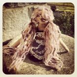 Rag Doll With Vintage Dress 3 small