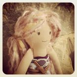 Rag Doll With Vintage Dress 5 small
